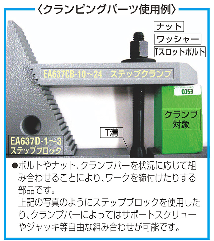 EA637CB-12｜M12x100mm ステップクランプのページ -