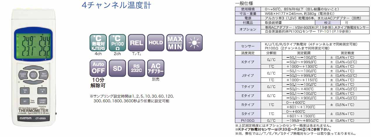 EA742JA｜データロガー温度計のページ -